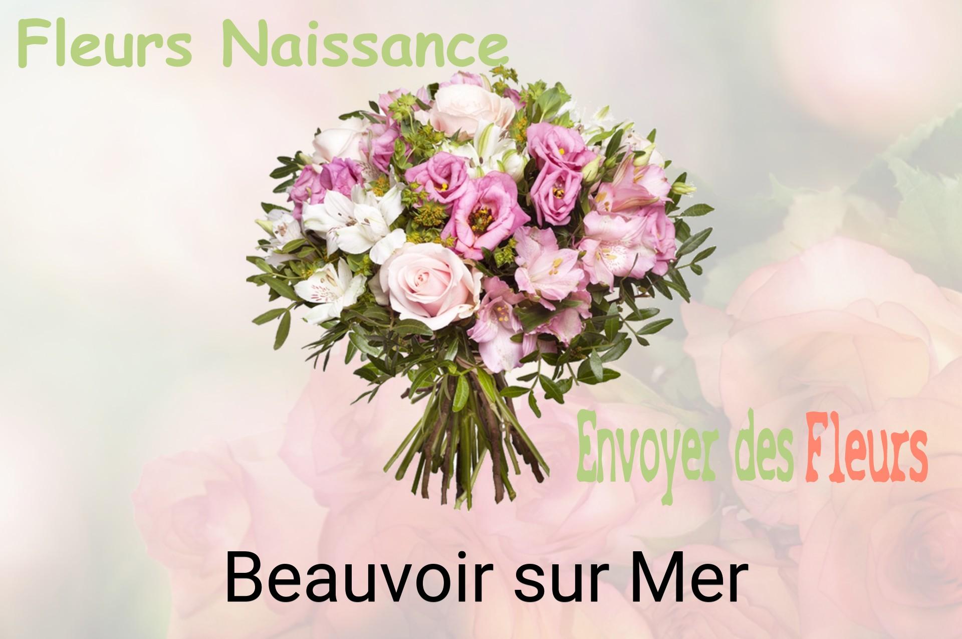 Bouquet de fleurs de naissance livré à Beauvoir-sur-Mer